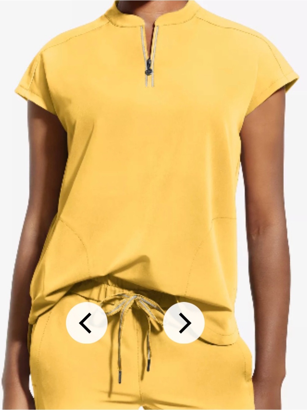 Healing Hands 360 Naya Collection- Sunny Yellow Scrub Set- Size Large